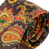 Brown Frederick Bold Paisley IMS Motif Tie 7.5cm